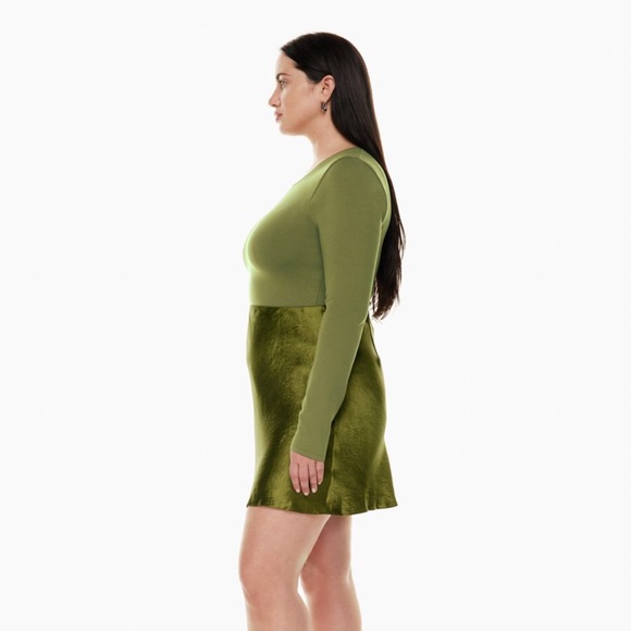 Aritzia Babaton Mini Satin Slip Skirt - Picture 4 of 8